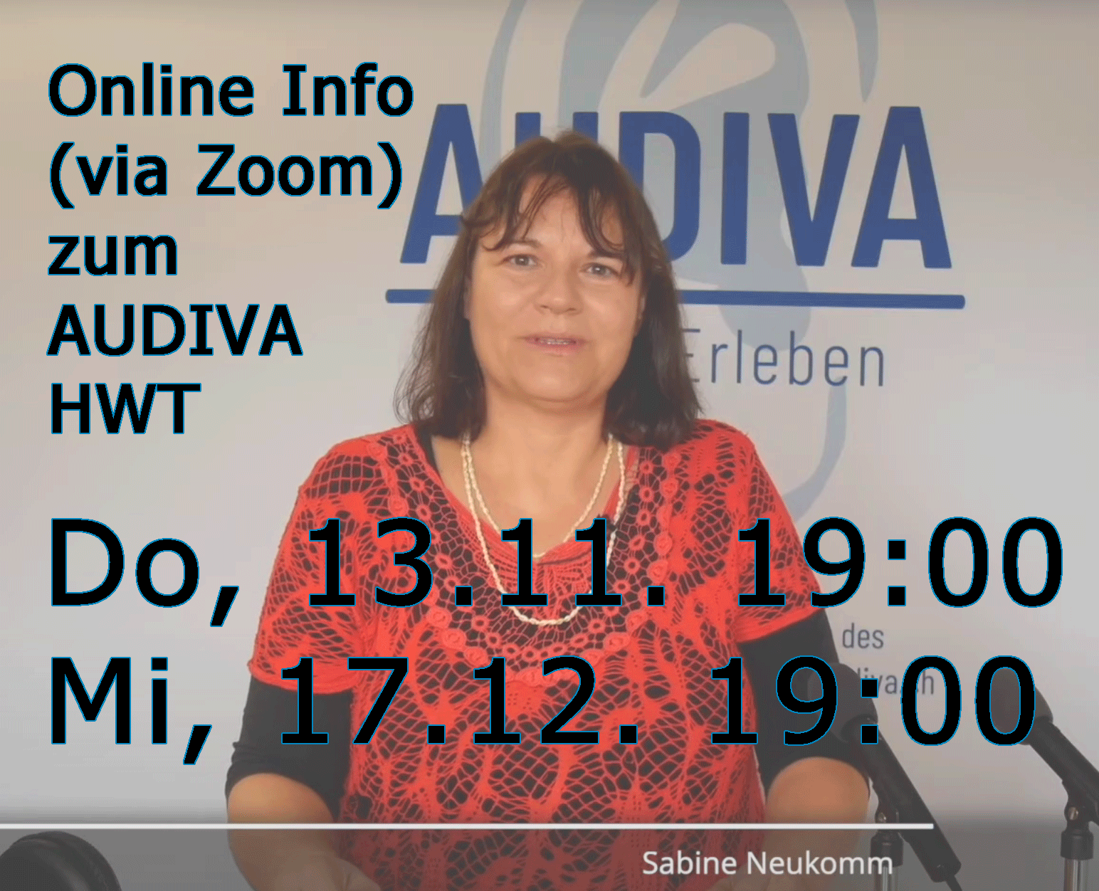 AUDIVA Online Info Veranstaltung